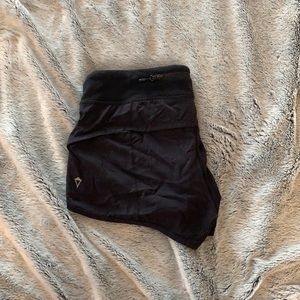 Black athletic shorts